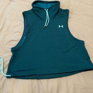 Under Armour Sleeveless Vest Mesh down half back size Medium